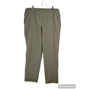 Weatherproof Pants Women's XL Moss Green Stretch Pull On Slim Pant 2 Pockets